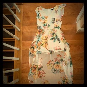 NWT Maxi Dress with Shorts in the front. Medium